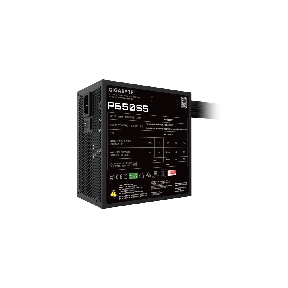 Produktbild för Gigabyte P650SS - nätaggregat - 650 watt
