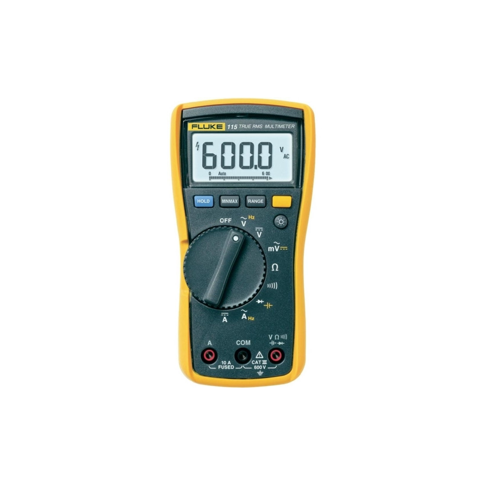 Produktbild för Fluke 115, Digital multimeter, Handhållen multimeter, CAT II...
