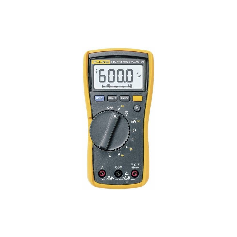 Produktbild för Fluke 115, Digital multimeter, Handhållen multimeter, CAT II...