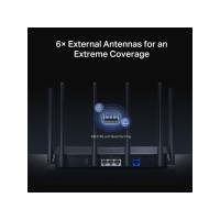 Produktbild för Mercusys MR47BE V1 - trådlös router - Wi-Fi 7 - skrivbordsmodell