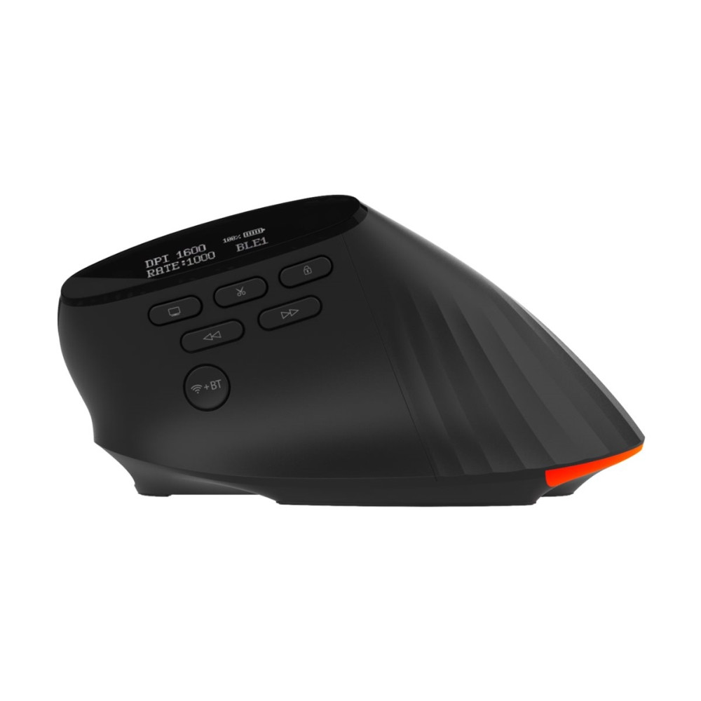 Produktbild för Acer Smart Fit - mus - vertikal - 2.4 GHz, Bluetooth 5.0 - svart