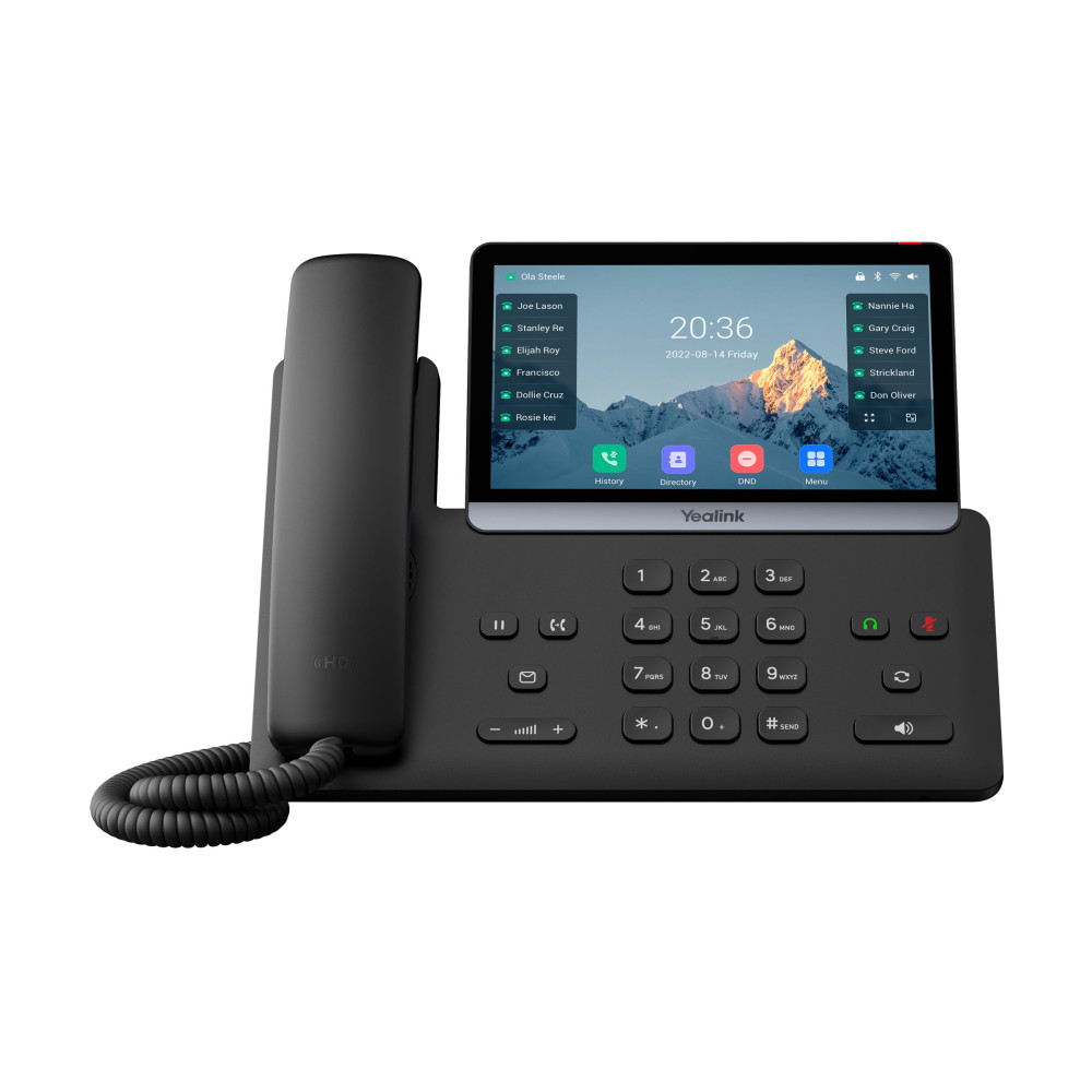 Produktbild för Yealink SIP-T77U - VoIP-telefon med nummerpresentation/samtal väntar - 10-riktad samtalsförmåg