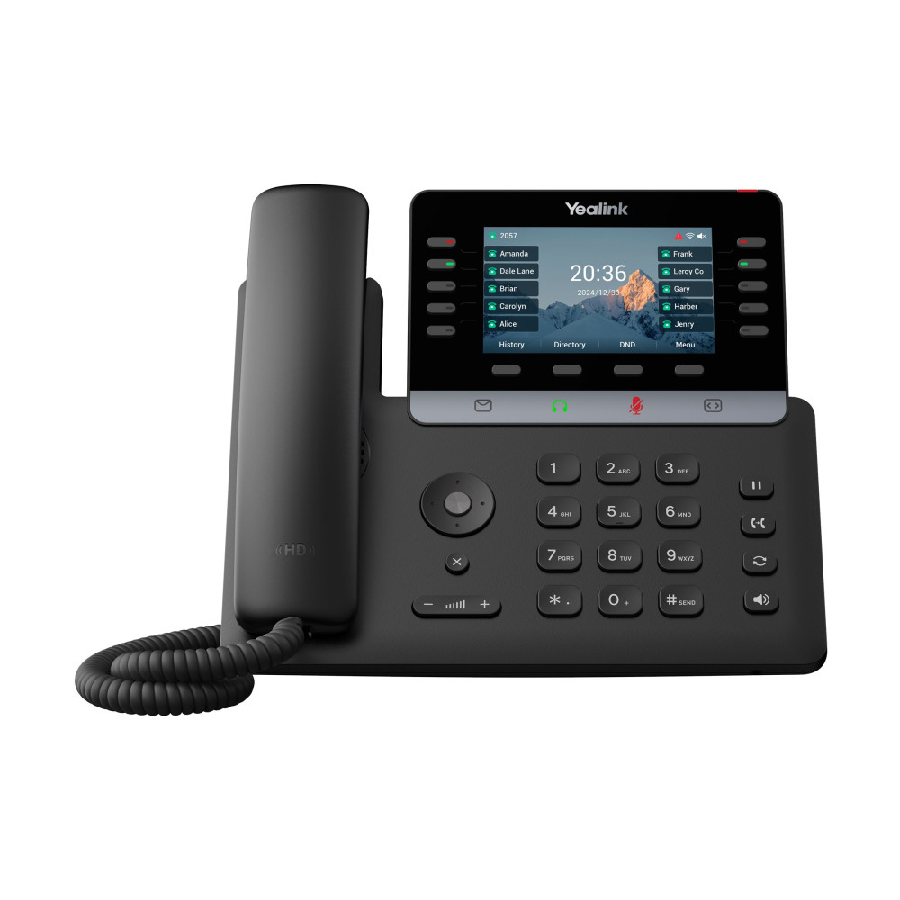 Produktbild för Yealink SIP-T74U - VoIP-telefon med nummerpresentation/samtal väntar - 10-riktad samtalsförmåg