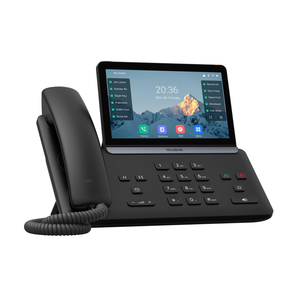 Produktbild för Yealink SIP-T87W - VoIP-telefon med nummerpresentation/samtal väntar - 10-riktad samtalsförmåg