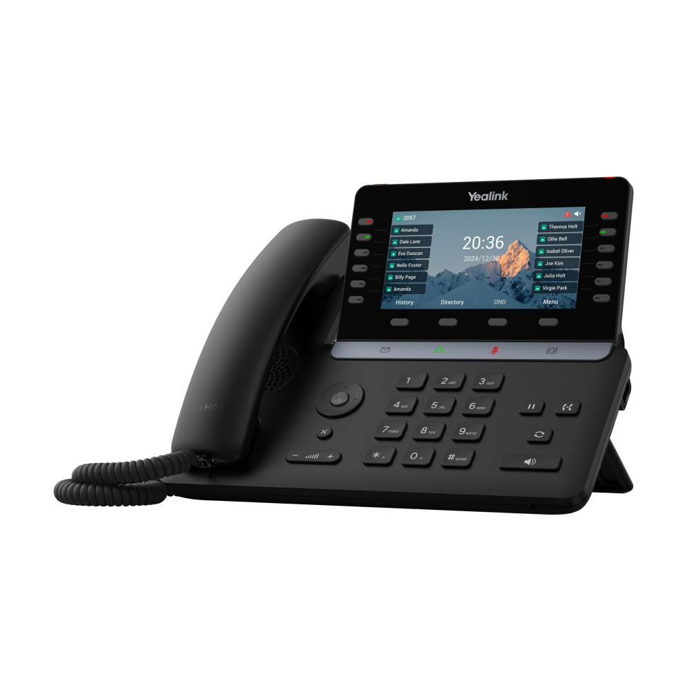 Produktbild för Yealink SIP-T85W - VoIP-telefon med nummerpresentation/samtal väntar - 10-riktad samtalsförmåg