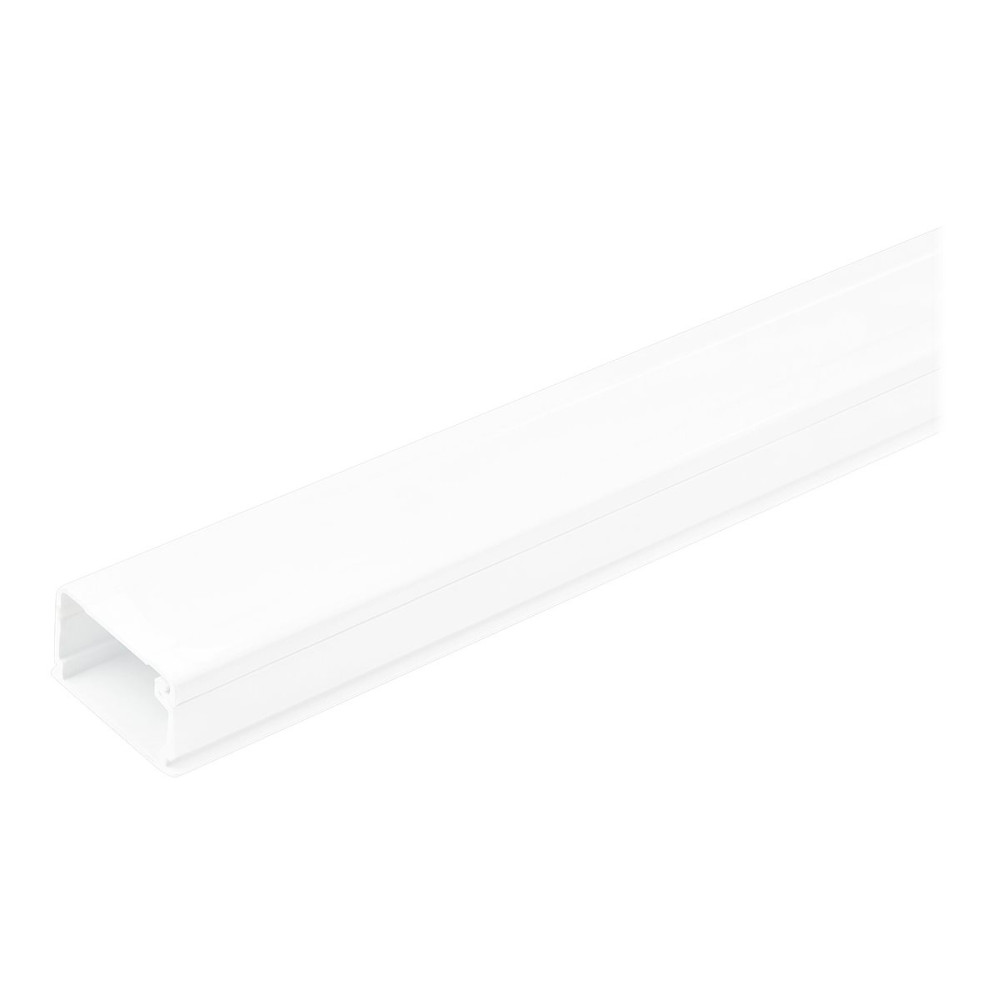 Produktbild för StarTech.com Solid Cable Management Raceway with Adhesive Tape & Cover, 1-1/8"(32mm)W x 3/4"(20mm)H, 6ft(1.8m) length, PVC Network/Power Cord Hider Kit, Wall Wire Duct System, UL Listed - UL94 V0, M1 Fire Rated (CBMOWD3220) - kabelränna - TAA-kompatibel