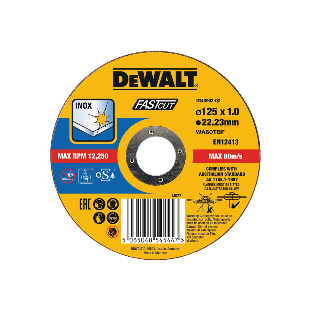 Produktbild för DeWALT DT43902-QZ - skärskiva - för metall, betong