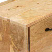 Produktbild för TV-bänkar med låda Brun 110 x 30 x 46 cm Massivt mangoträ