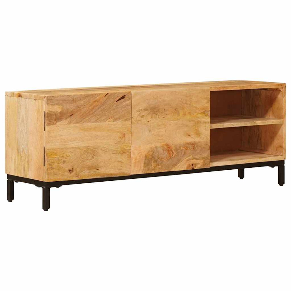 Produktbild för Förvaringsskåp med hylla Brun 110 x 30 x 40 cm Massivt mangoträ
