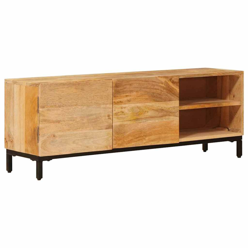 Produktbild för Förvaringsskåp med hylla Brun 110 x 30 x 40 cm Massivt mangoträ
