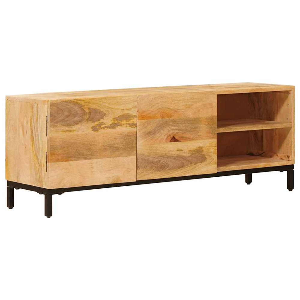 Produktbild för Förvaringsskåp med hylla Brun 110 x 30 x 40 cm Massivt mangoträ
