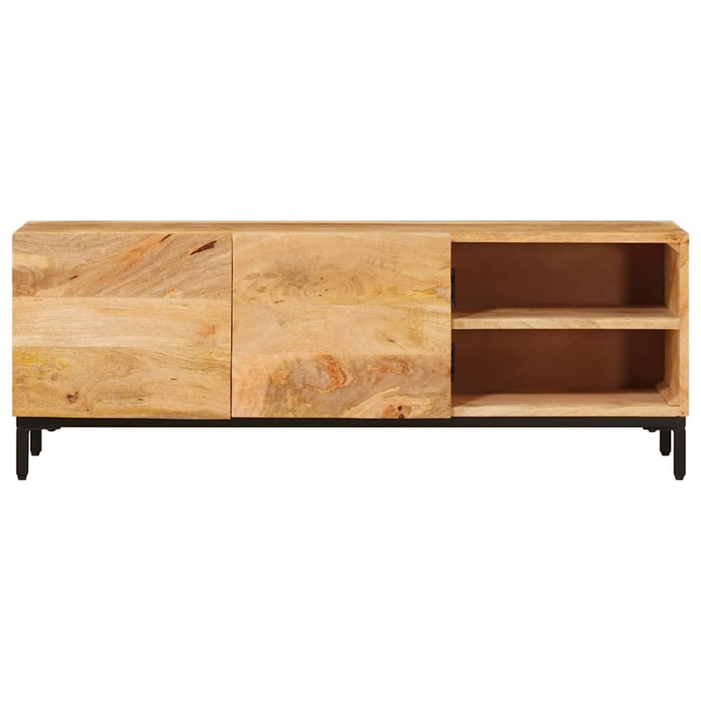 Produktbild för Förvaringsskåp med hylla Brun 110 x 30 x 40 cm Massivt mangoträ