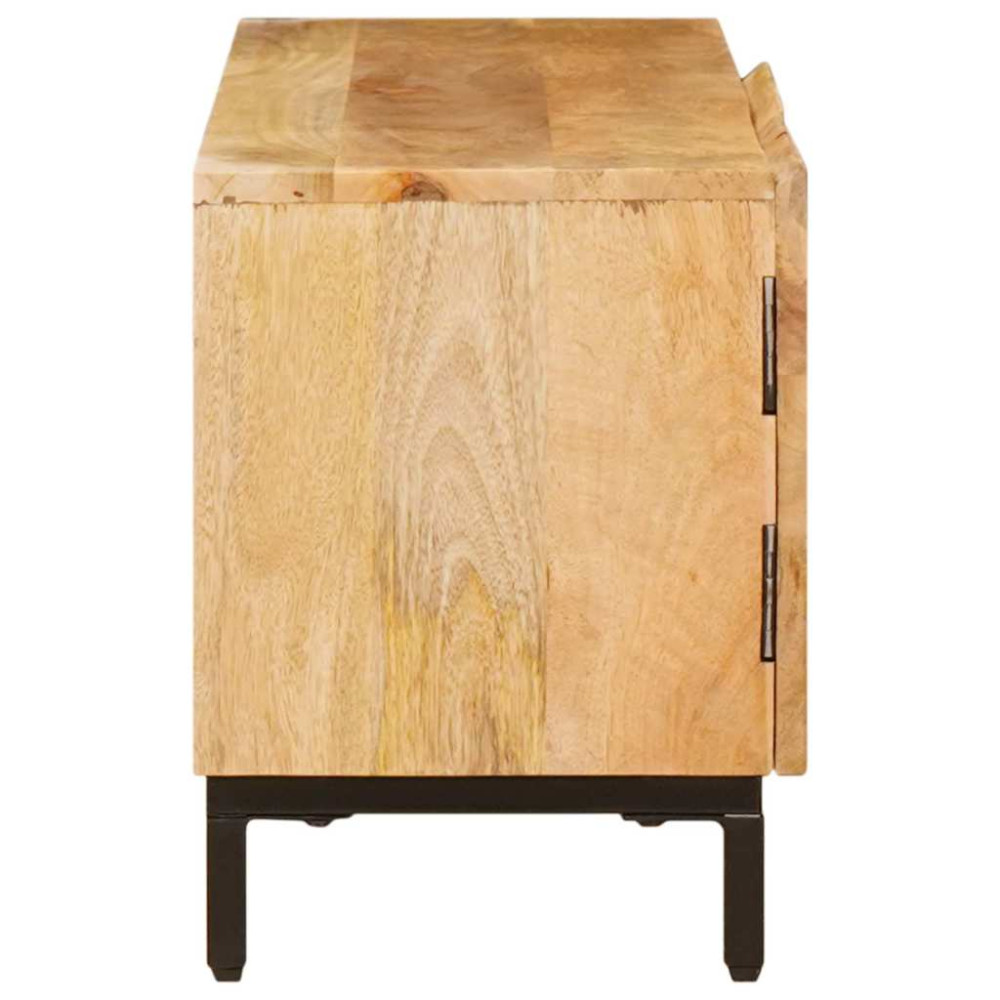 Produktbild för Förvaringsskåp med hylla Brun 110 x 30 x 40 cm Massivt mangoträ