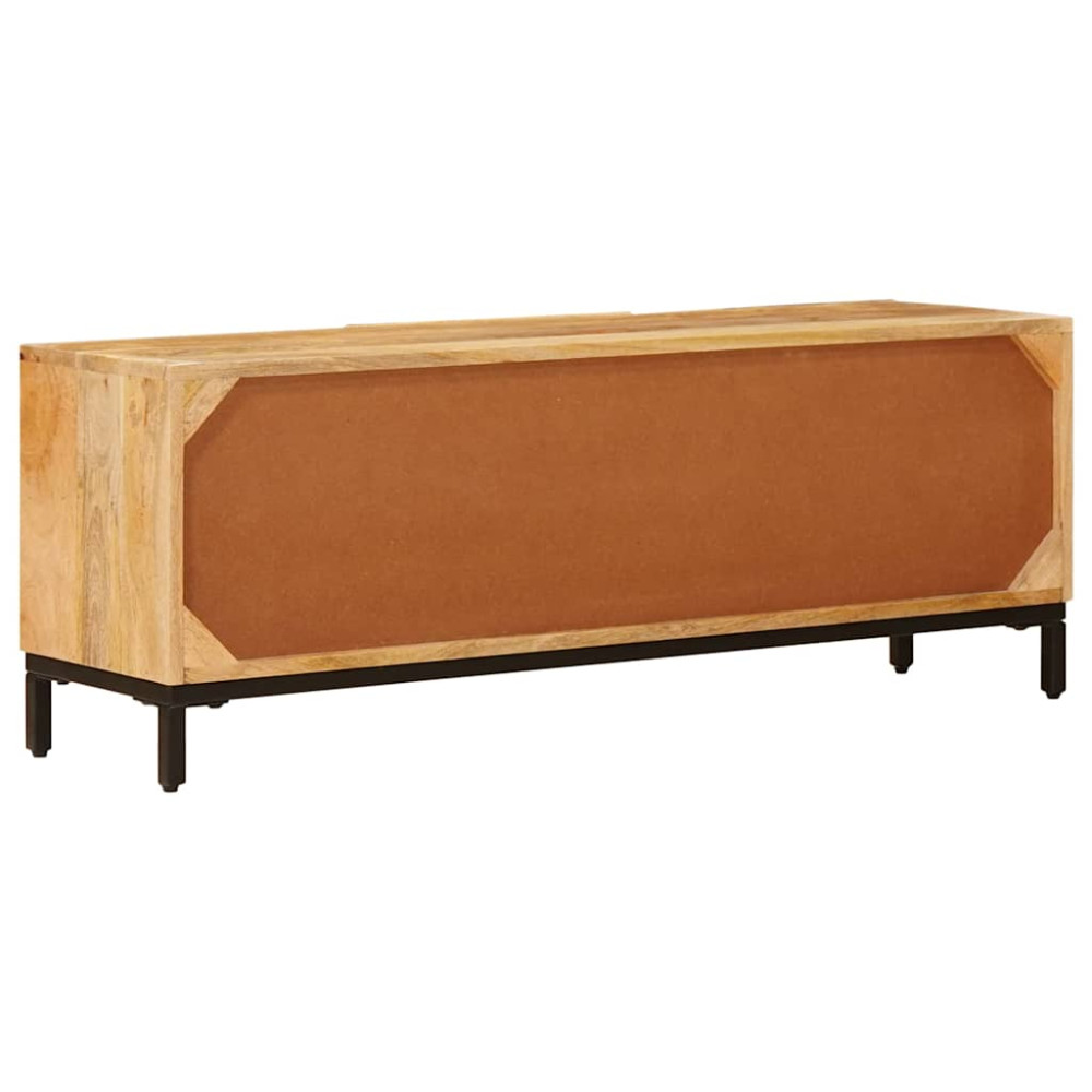 Produktbild för Förvaringsskåp med hylla Brun 110 x 30 x 40 cm Massivt mangoträ