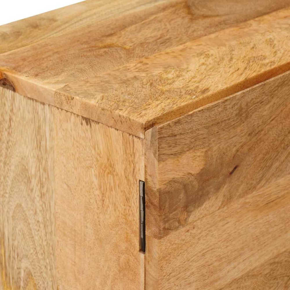 Produktbild för Förvaringsskåp med hylla Brun 110 x 30 x 40 cm Massivt mangoträ