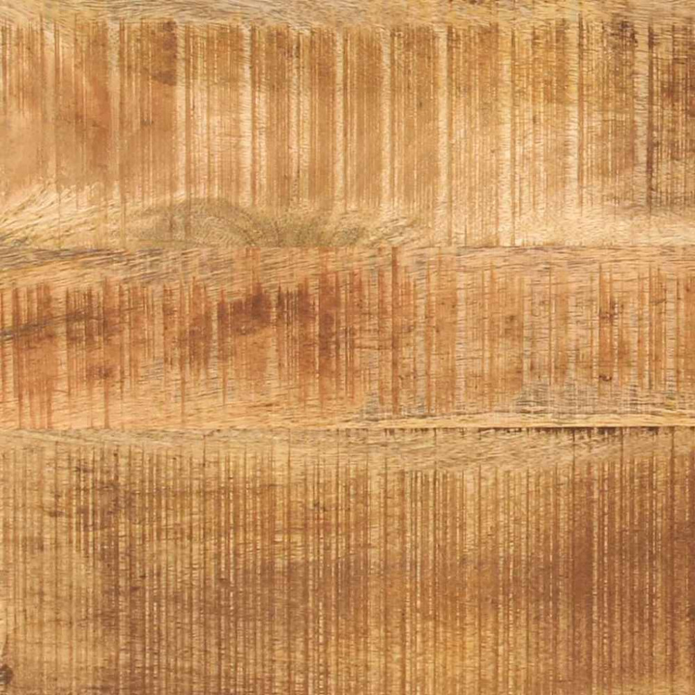 Produktbild för Kaffeebord Brun och svart 110 x 55 x 35 cm Massivt mangoträ