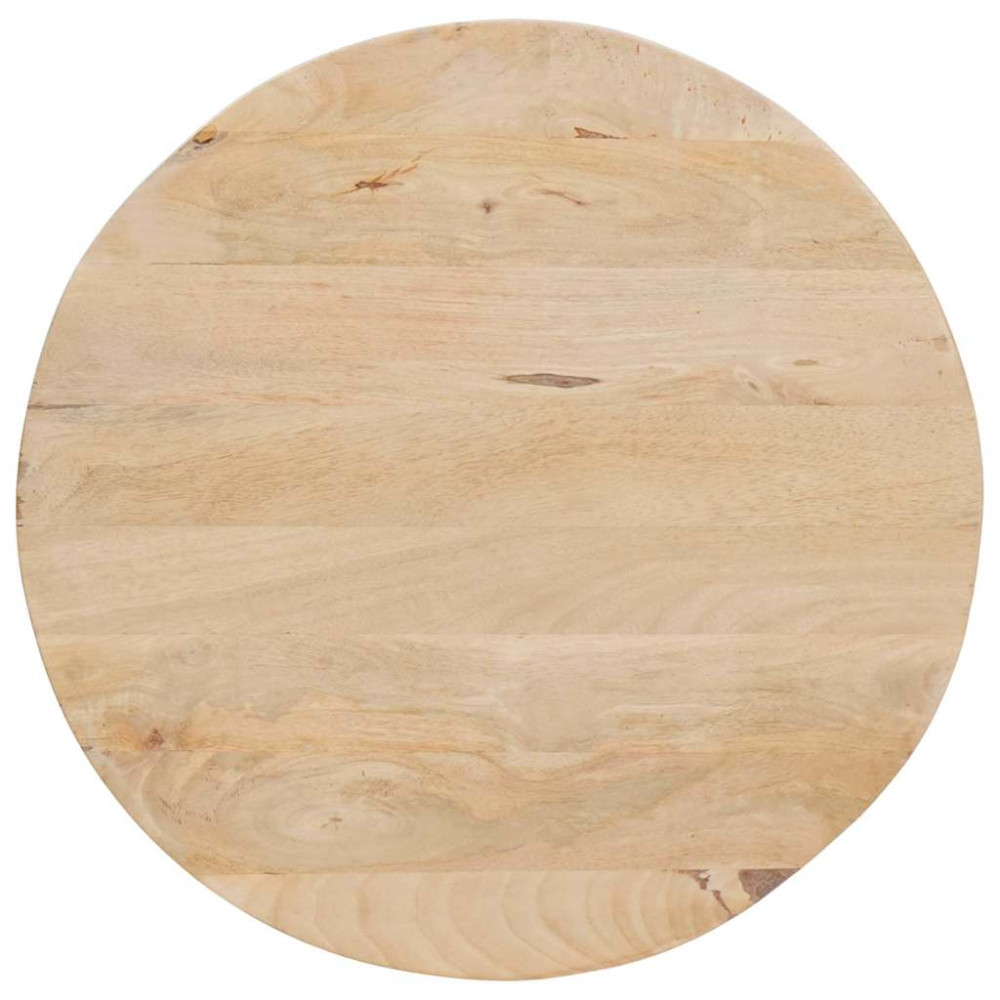 Produktbild för Nesting Kaffe Bord 3 pcs Brun Massivt Mangoträ och stål