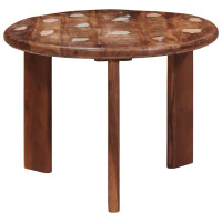 Produktbild för Nesting Kaffe Bord 2 pcs Flerfärgsdesign Massivt återvunnet trä