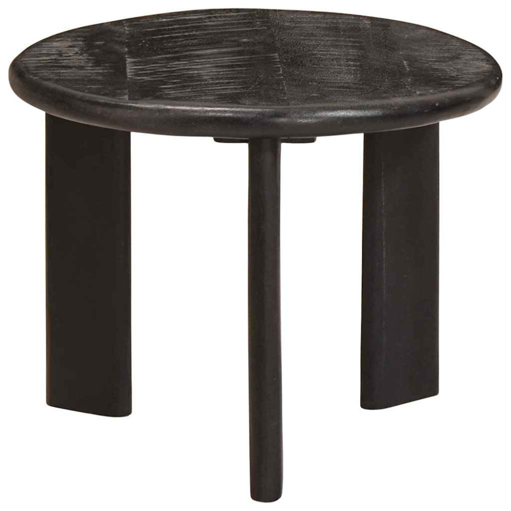 Produktbild för Nesting Kaffe Bord 2 pcs Vit Massivt mangoträ