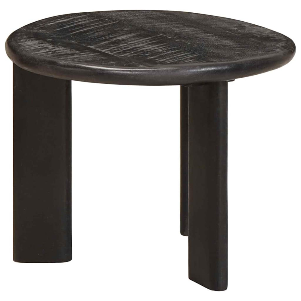 Produktbild för Nesting Kaffe Bord 2 pcs Vit Massivt mangoträ