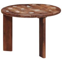 Produktbild för Nesting Kaffe Bord 3 pcs Flerfärgsdesign Massivt återvunnet trä