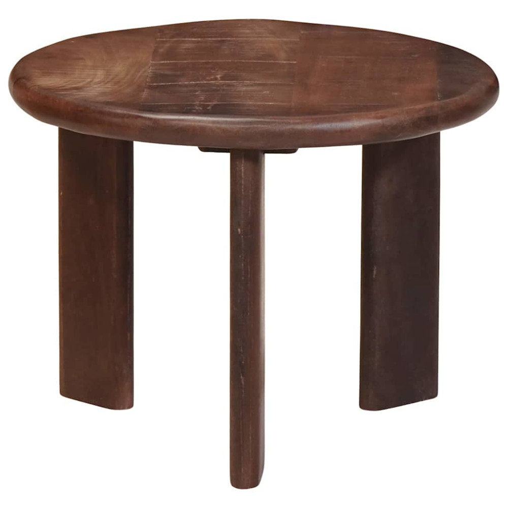 Produktbild för Nesting Kaffe Bord 3 pcs Mörkbrun Massivt mangoträ