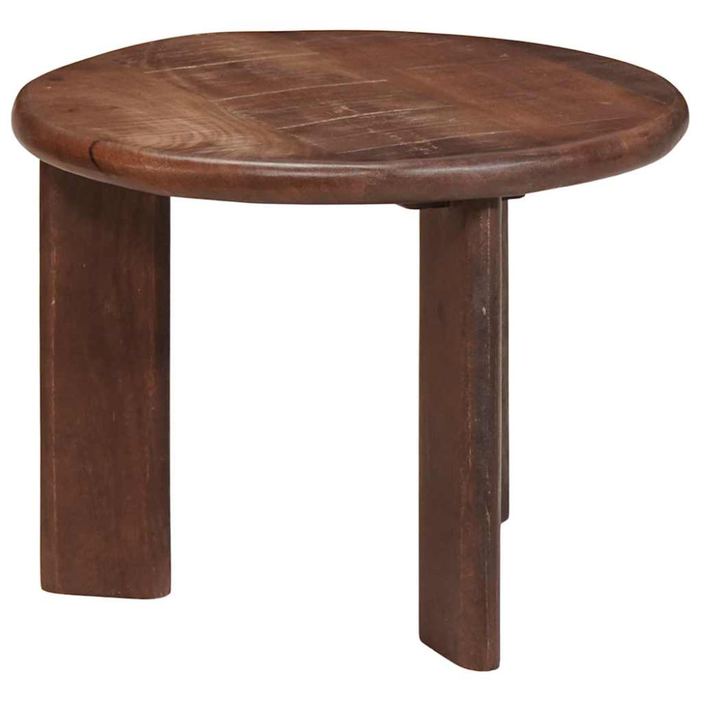Produktbild för Nesting Kaffe Bord 3 pcs Mörkbrun Massivt mangoträ