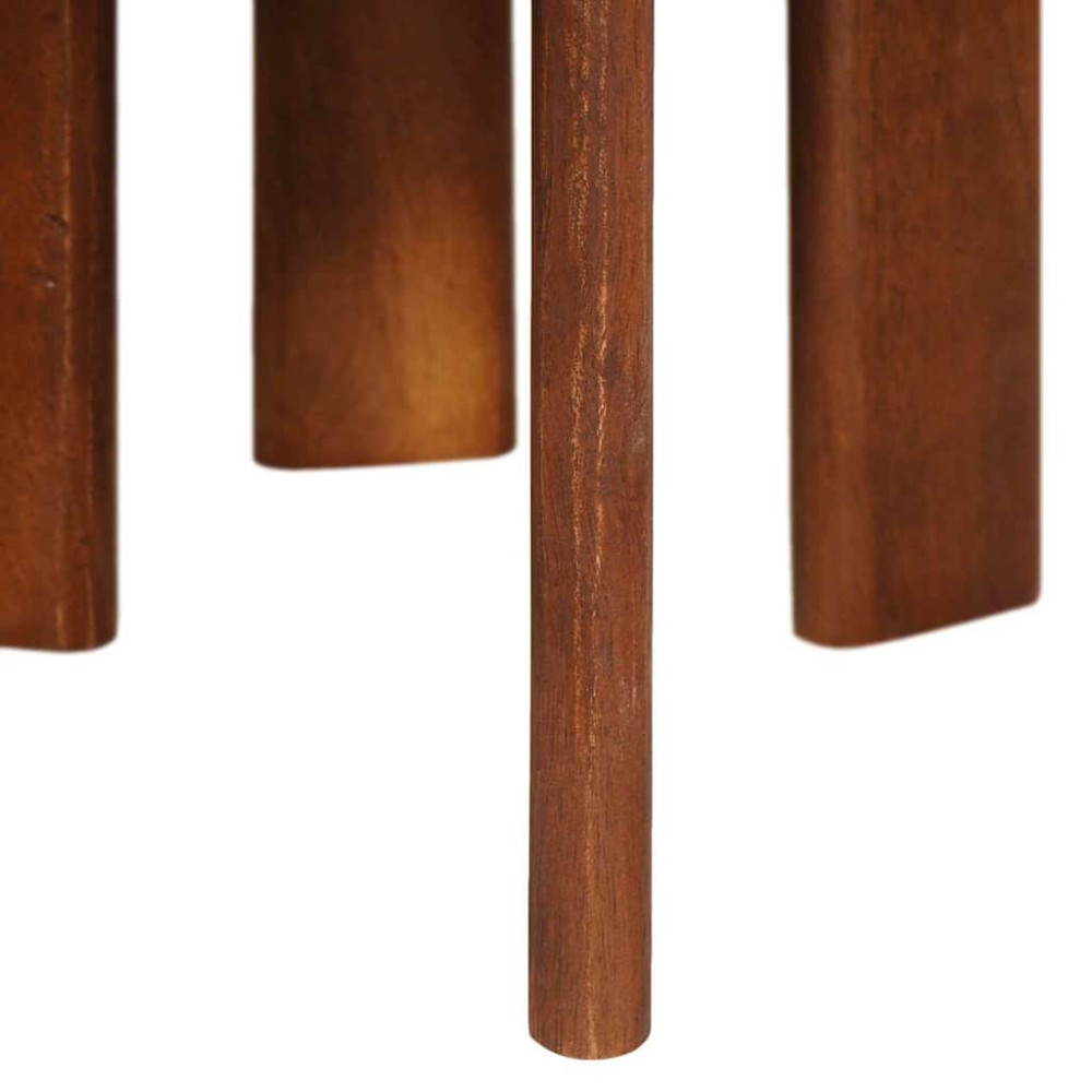 Produktbild för Nesting Kaffe Bord 3 pcs Honung brun Massivt mangoträ