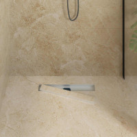 Produktbild för Duschavlopp 2-i-1 med 360° Siphon Silver 54 x 11 x 9,5 cm
