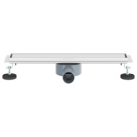 Produktbild för Duschavlopp 2-i-1 med 360° Siphon Silver 54 x 11 x 9,5 cm