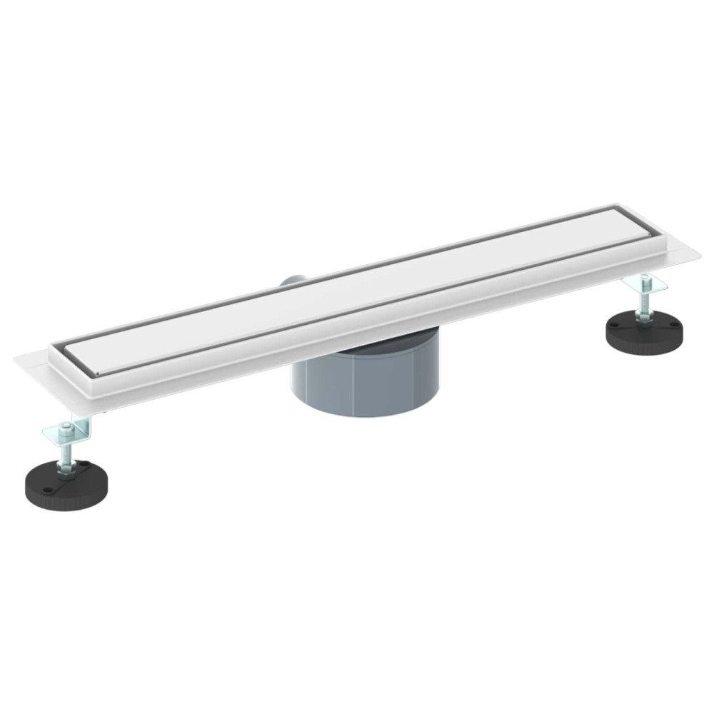 Produktbild för Duschavlopp 2-i-1 med 360° Siphon Silver 54 x 11 x 9,5 cm