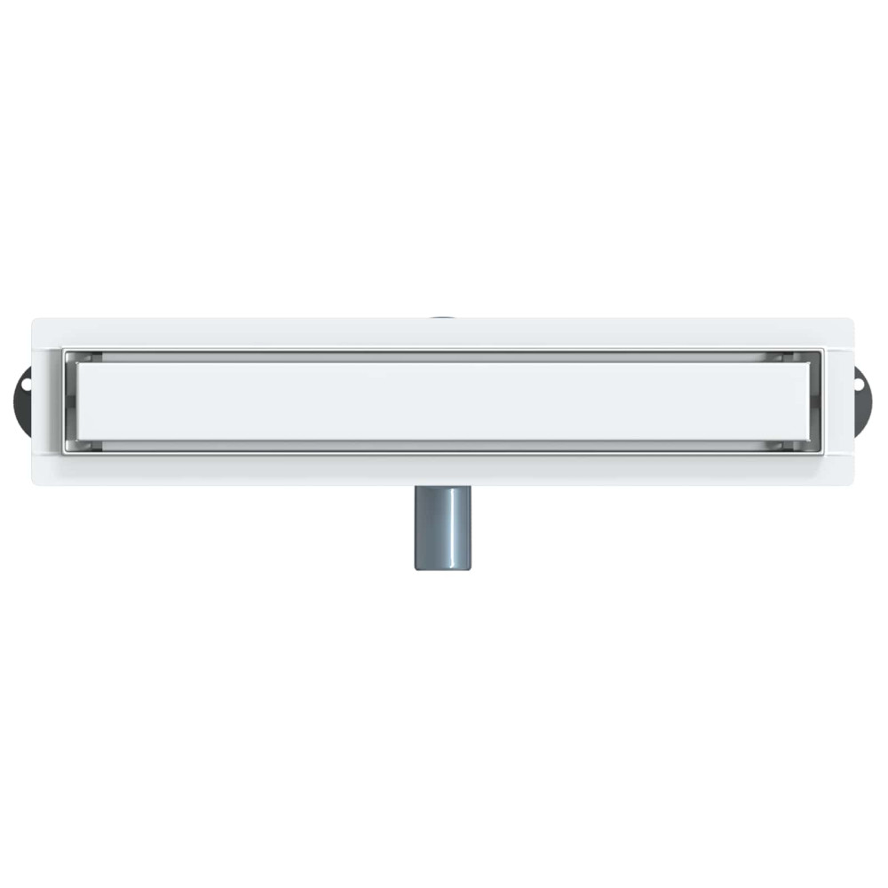 Produktbild för Duschavlopp 2-i-1 med 360° Siphon Silver 54 x 11 x 9,5 cm