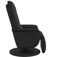 Produktbild för Svängbar massagefåtölj Svart 71 x 90 x 105 cm Konstläder