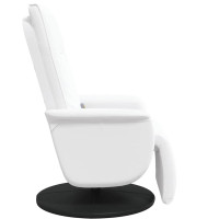 Produktbild för Svängbar massagefåtölj Vit 71 x 90 x 105 cm Konstläder