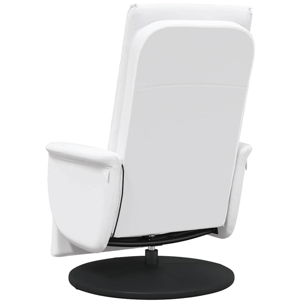 Produktbild för Svängbar massagefåtölj Vit 71 x 90 x 105 cm Konstläder