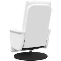 Produktbild för Svängbar massagefåtölj Vit 71 x 90 x 105 cm Konstläder