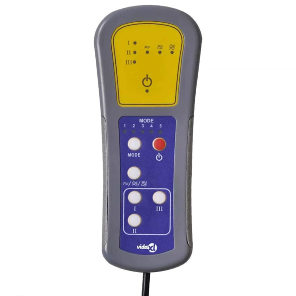 Produktbild för Svängbar massagefåtölj Vit 71 x 90 x 105 cm Konstläder