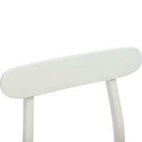 Produktbild för Matstol 2 pcs Vit och Naturlig 43 x 44,5 x 77 cm