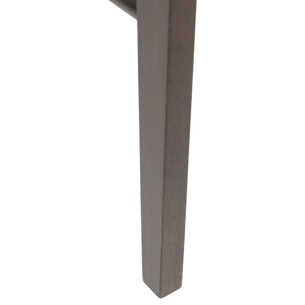Produktbild för Matstol 2 pcs Ljusbrun och svart Massiv Gummiträ