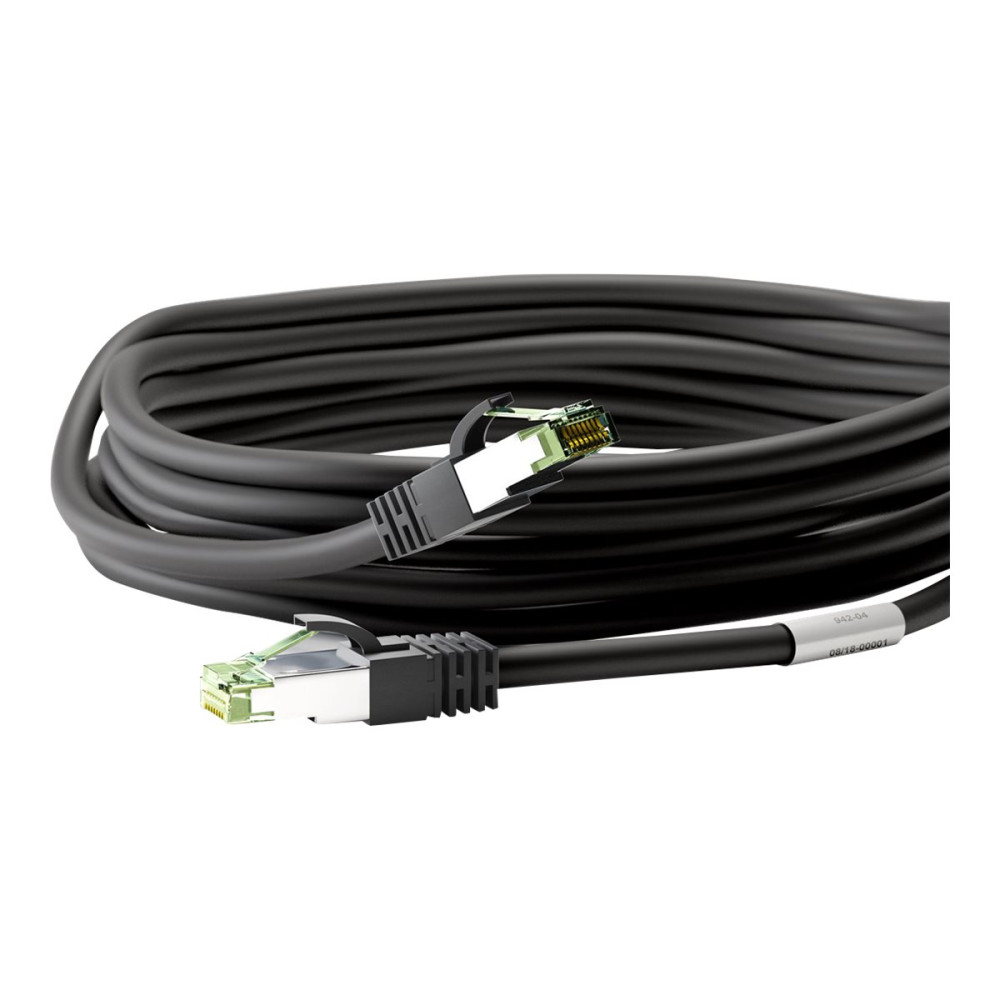 Produktbild för goobay patch-kabel - 25 m - svart