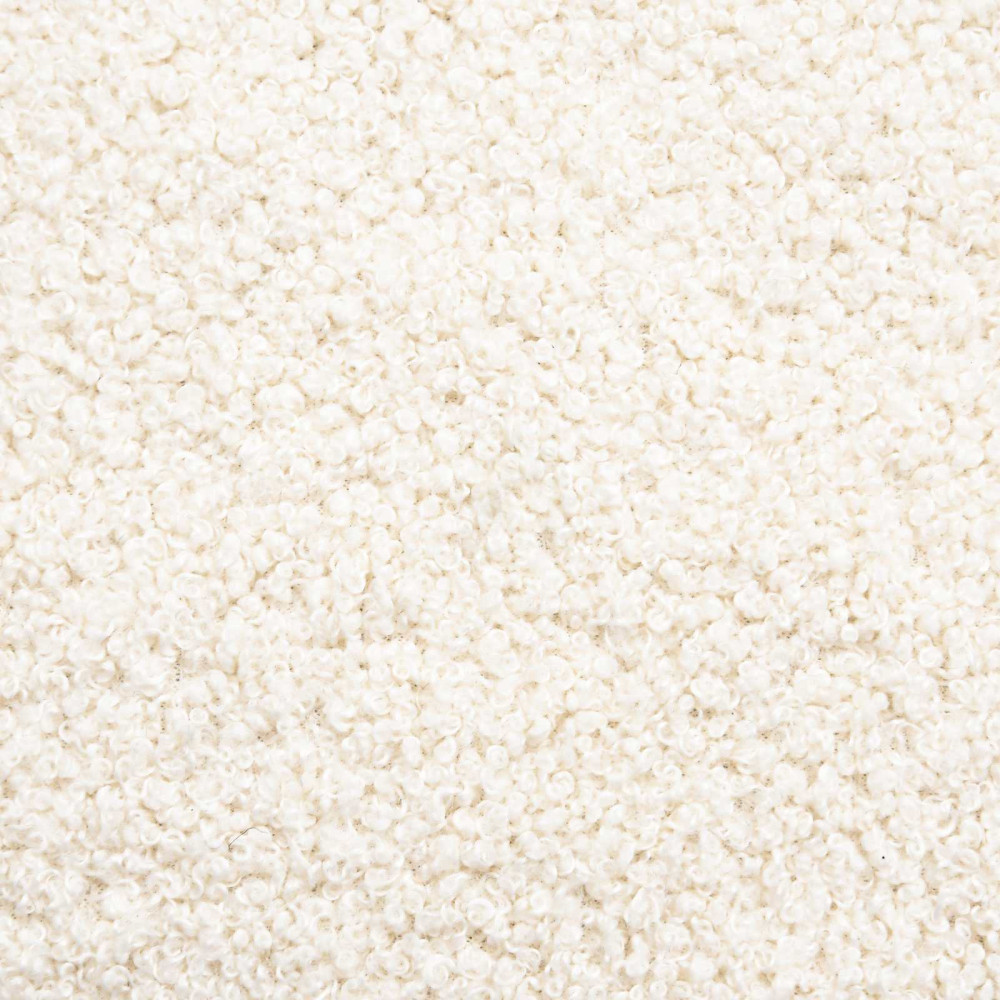 Produktbild för Barnsängram med sänggavel Gräddvit 80 x 200 cm Bouclé