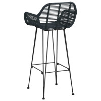 Produktbild för Barstol 2 pcs 55 x 52 x 105 cm Rattan och Järn