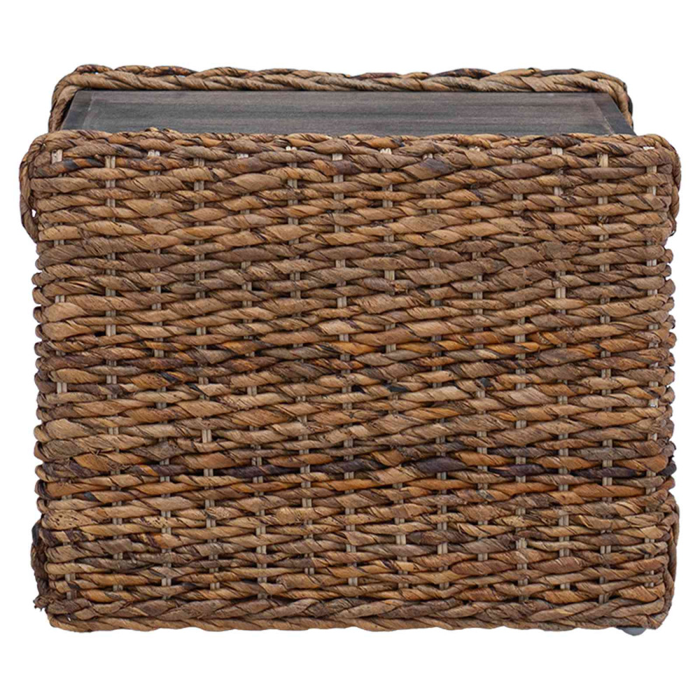 Produktbild för Kaffeebord Naturfärg 45 x 45 x 45 cm Massivt mahognyträ