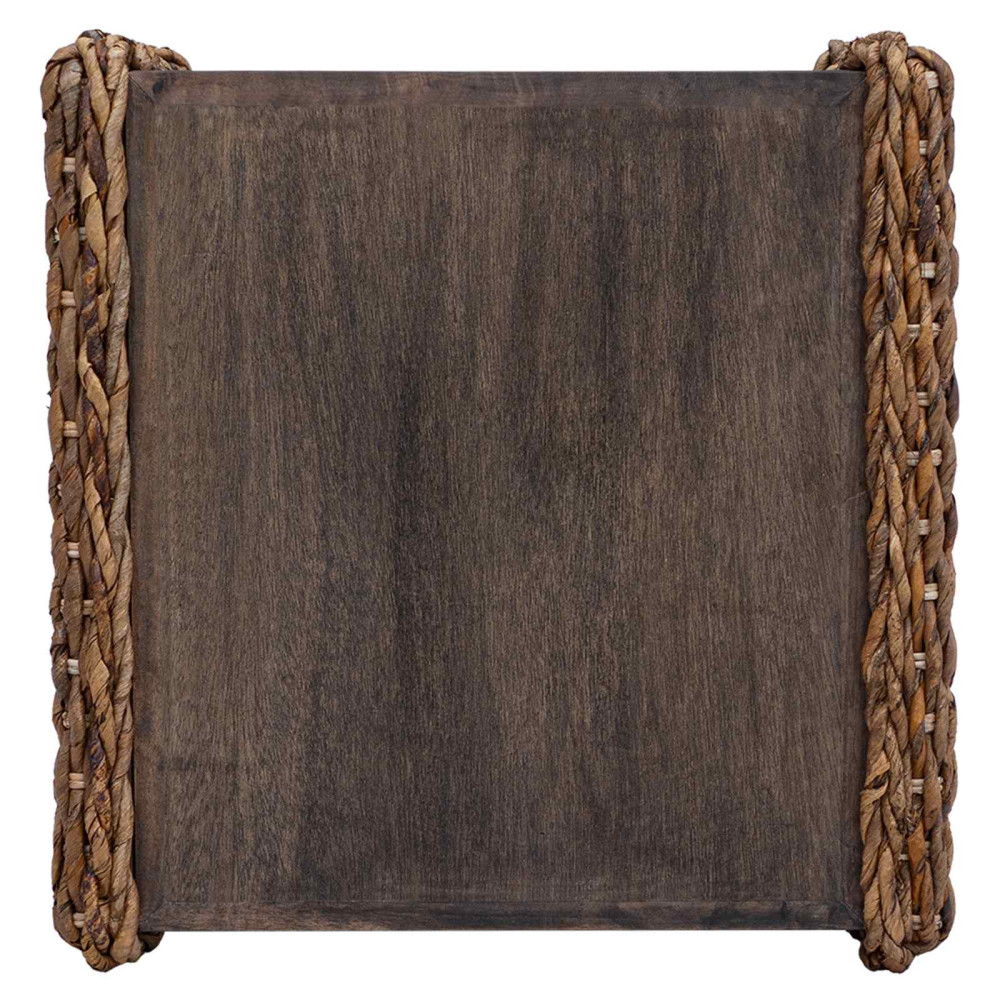 Produktbild för Kaffeebord Naturfärg 45 x 45 x 45 cm Massivt mahognyträ