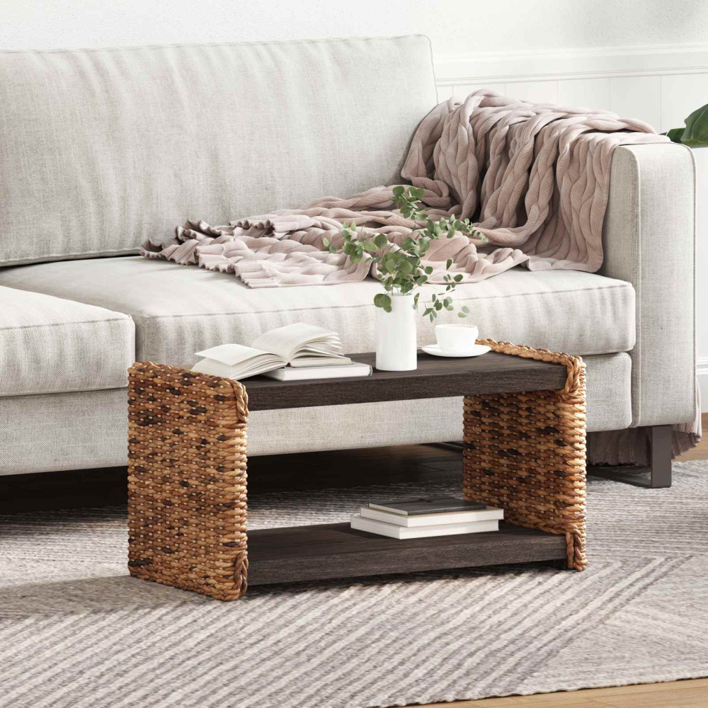 Produktbild för Kaffeebord Naturfärg 70 x 35 x 35 cm Massivt mahognyträ
