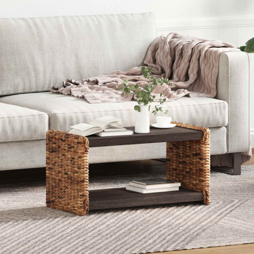 vidaXL Kaffeebord Naturfärg 70 x 35 x 35 cm Massivt mahognyträ