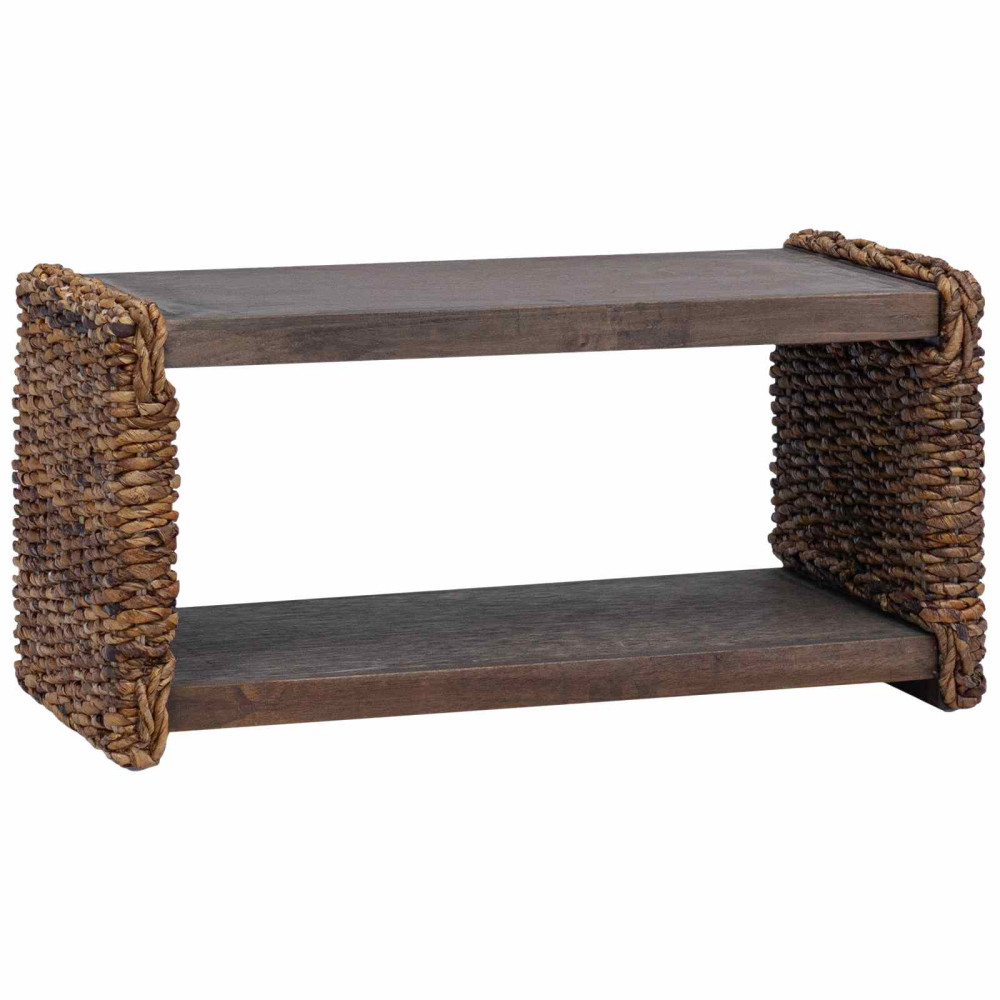 Produktbild för Kaffeebord Naturfärg 70 x 35 x 35 cm Massivt mahognyträ
