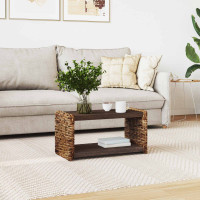 Produktbild för Kaffeebord Naturfärg 70 x 35 x 35 cm Massivt mahognyträ