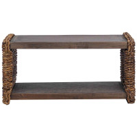 Produktbild för Kaffeebord Naturfärg 70 x 35 x 35 cm Massivt mahognyträ