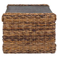 Produktbild för Kaffeebord Naturfärg 90 x 45 x 35 cm Massivt mahognyträ